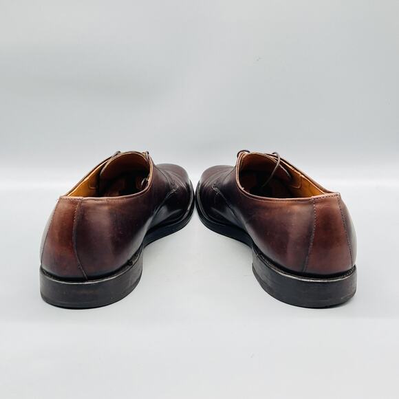 Allen Edmonds Shoes Mens 13 Brown Leather Derby Oxford Dress Almond Toe Lace Up main image 5